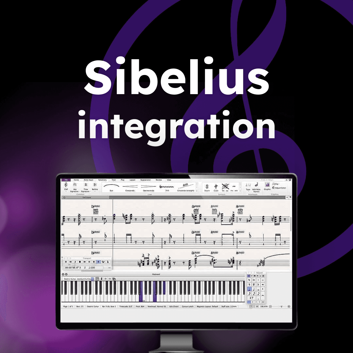Sibelius integration